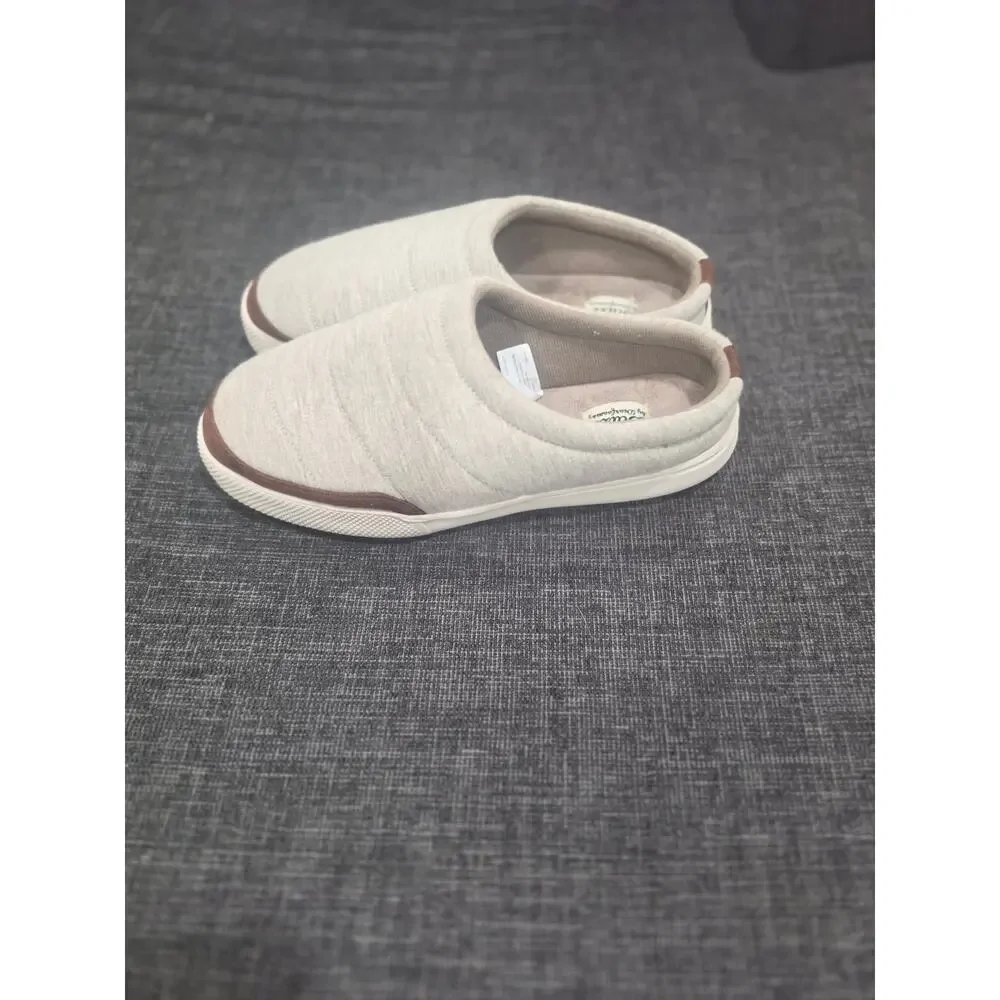 Dluxe by Dearfoams Men's Monte Slide Slippers Gray Quilted M 9-10 Loungewear